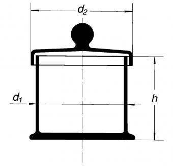 Бюкс с крышкой 150x150 мм