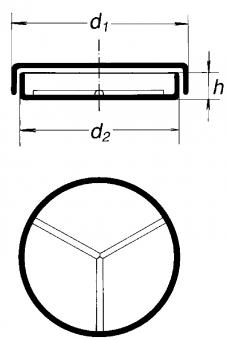 Чашка Петри, 3-х секционная, 100х20