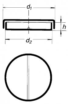 Чашка Петри, 2-х секционная, 80х15